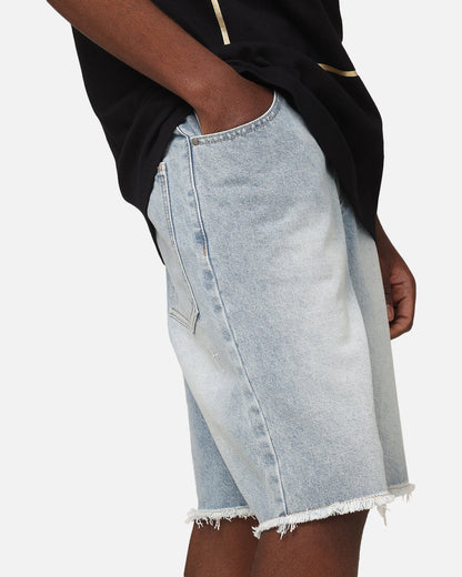 Saint Morta Baggy Denim Shorts Superwash Blue