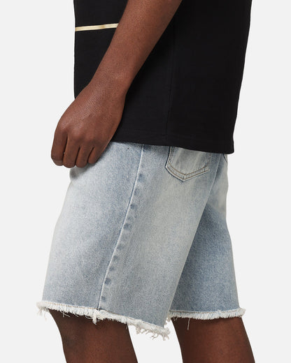 Saint Morta Baggy Denim Shorts Superwash Blue