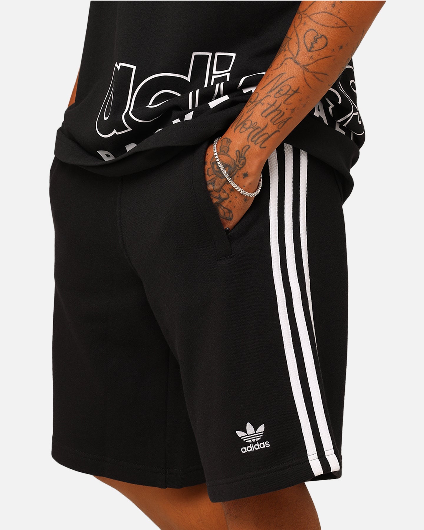 Adidas Adicolour Classics 3-Stripes Sweat Shorts Black