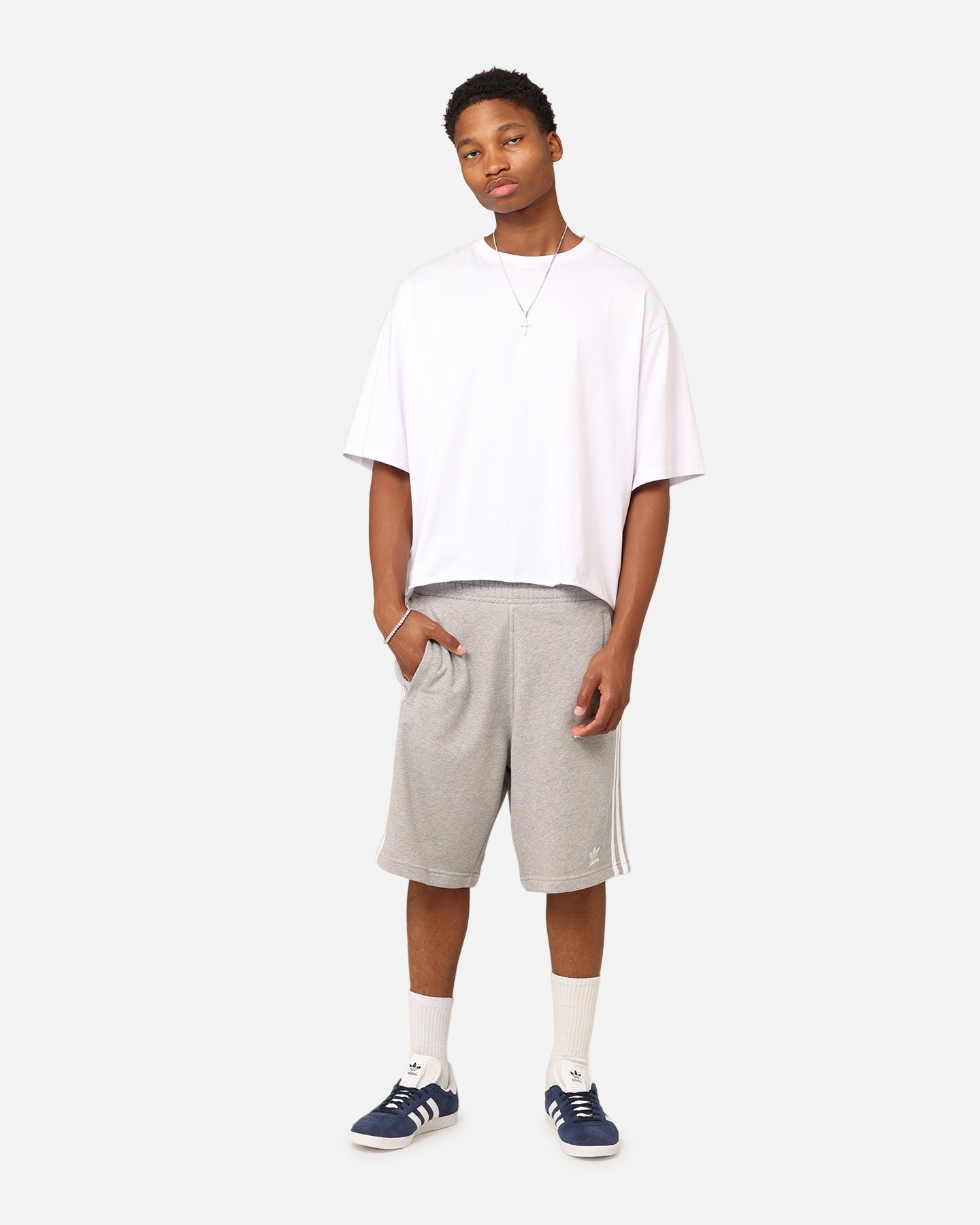 Adidas Adicolour Classics 3-Stripe Sweat Shorts Mint Grey