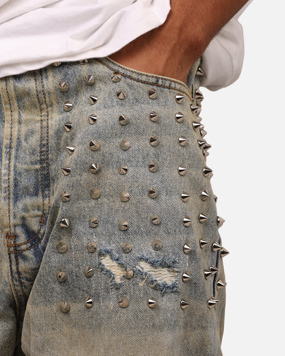 MNML Ultra Baggy Emo Denim Jeans Blue