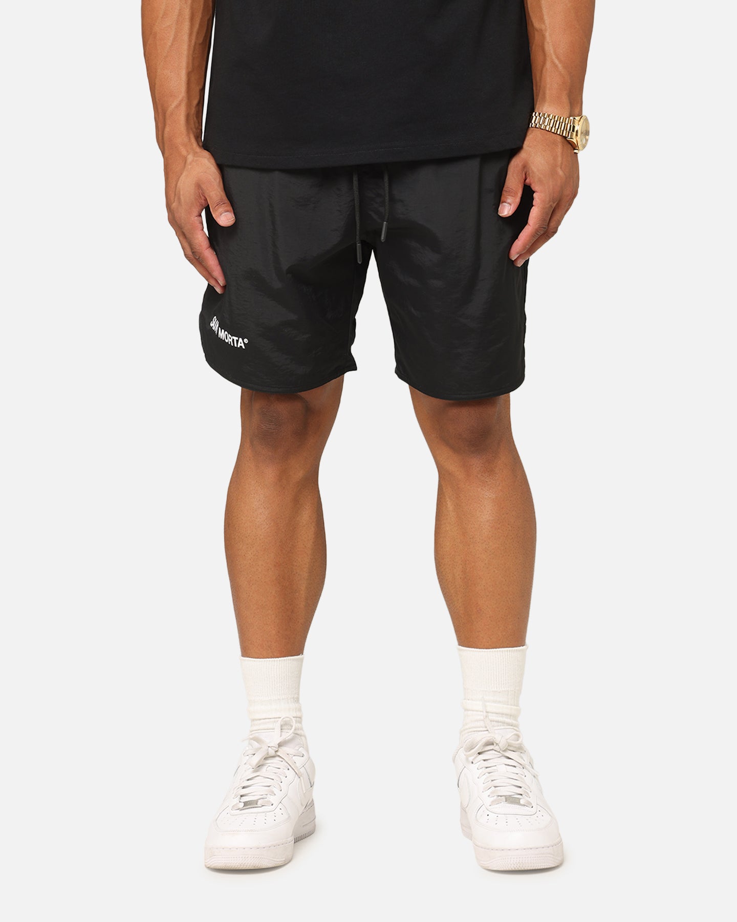Saint Morta Official Nylon Shorts Black