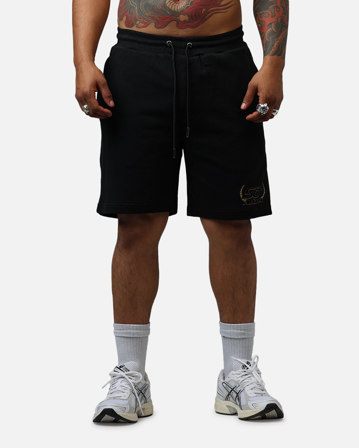 Avirex Gold Shorts Black/Gold
