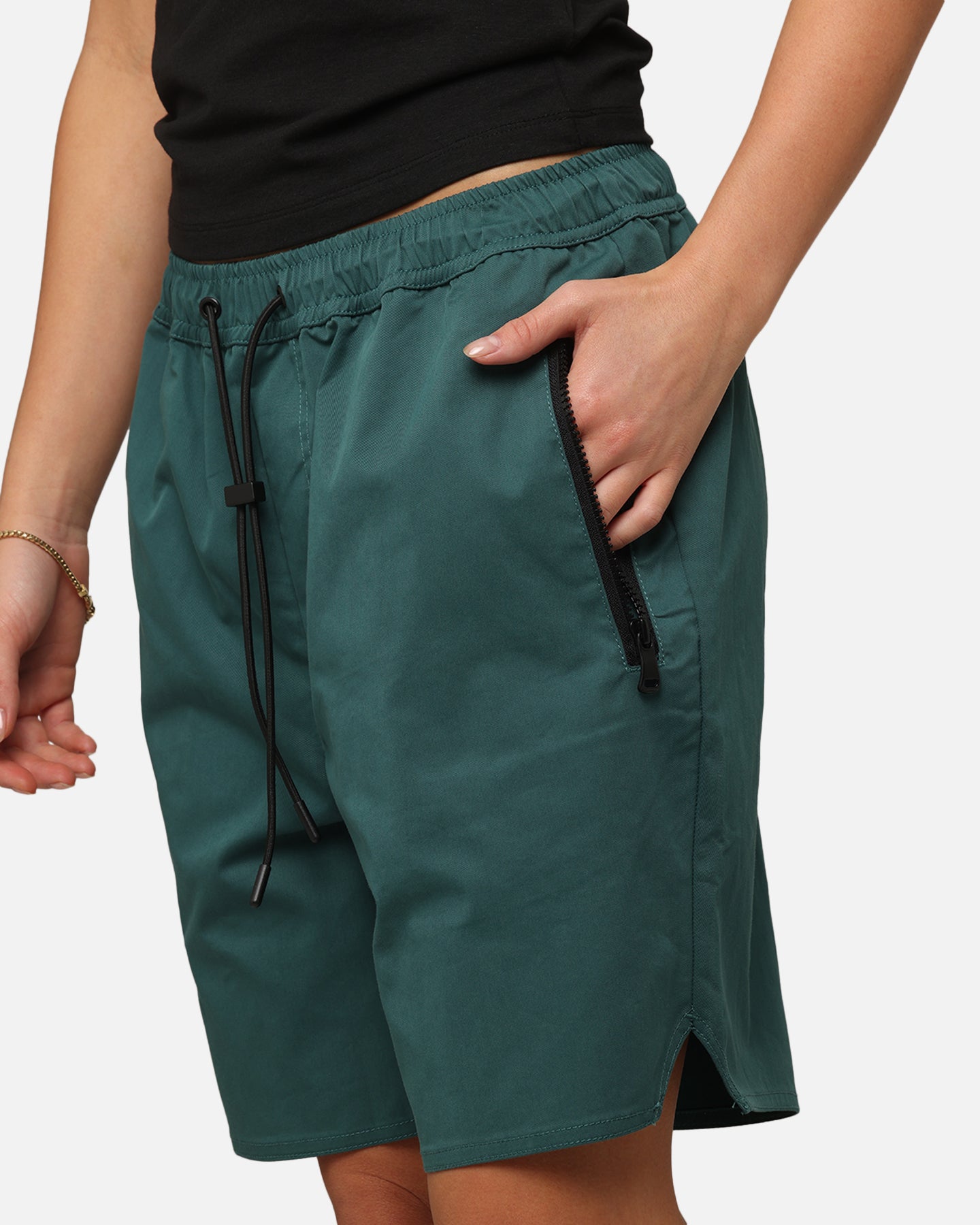 XXIII Elastic Cord Shorts Forest Green