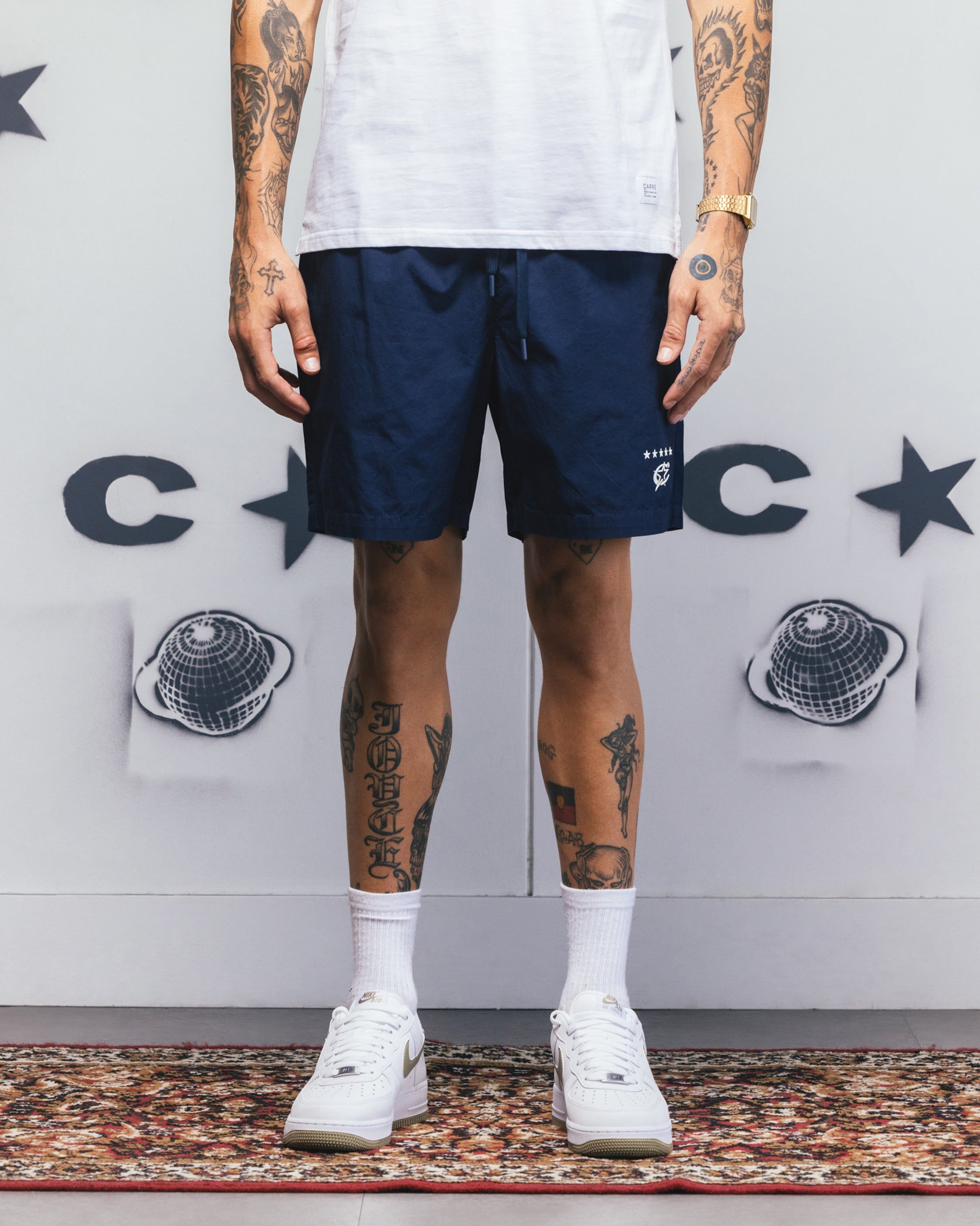 Carre C-Star Beach Shorts Navy