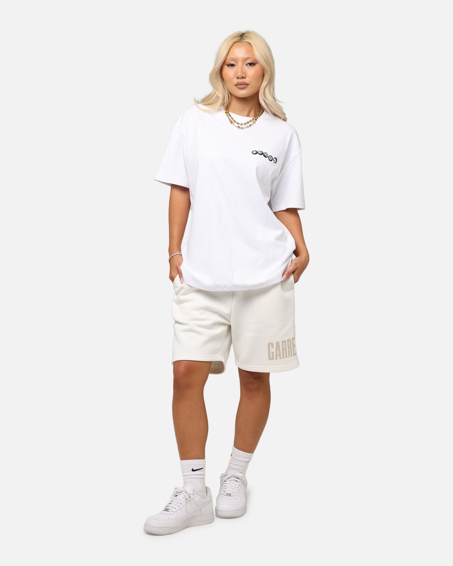Carre Premium Essentials Sweat Shorts Cream