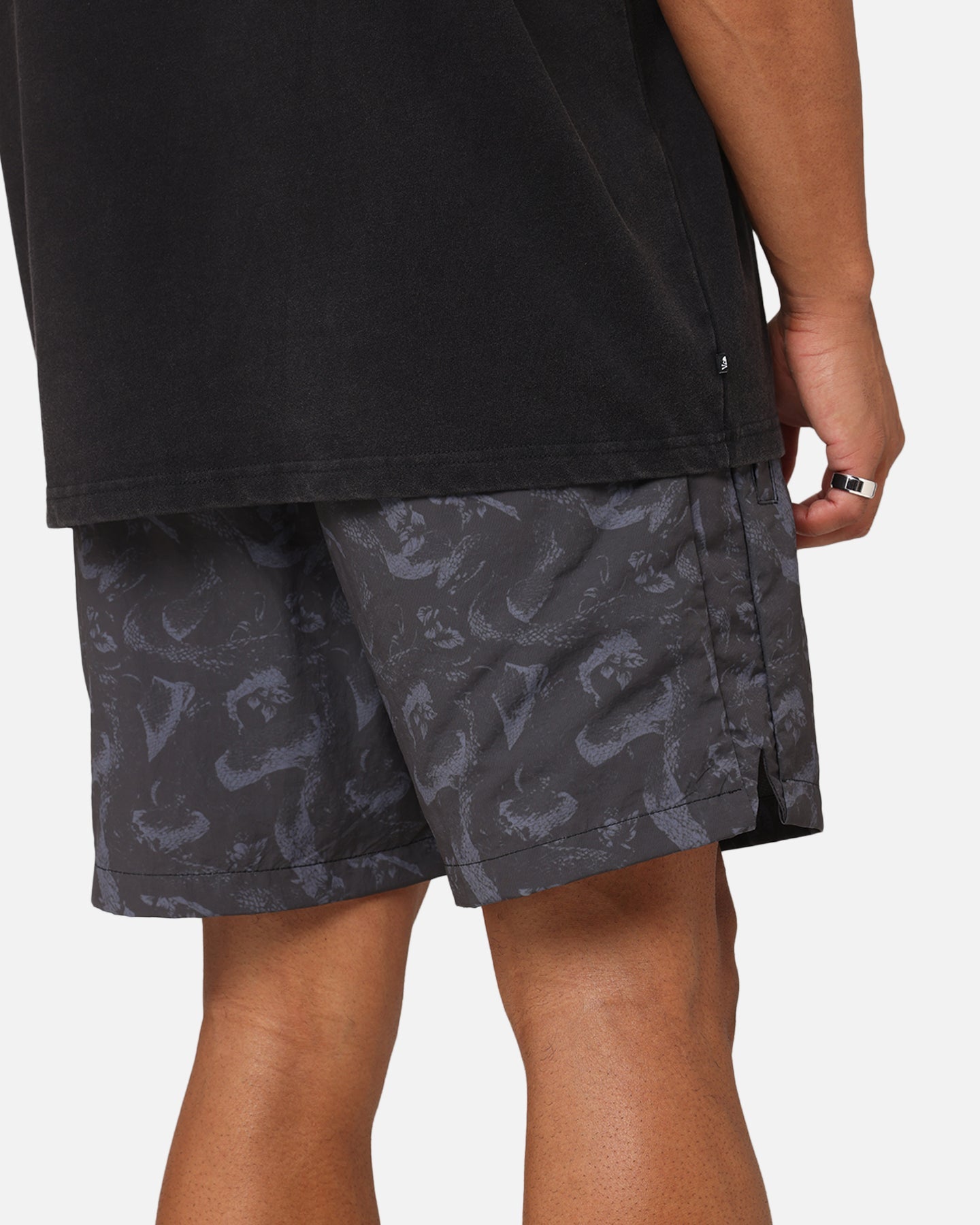 Saint Morta Year Of The Snake Nylon Shorts Black/Grey