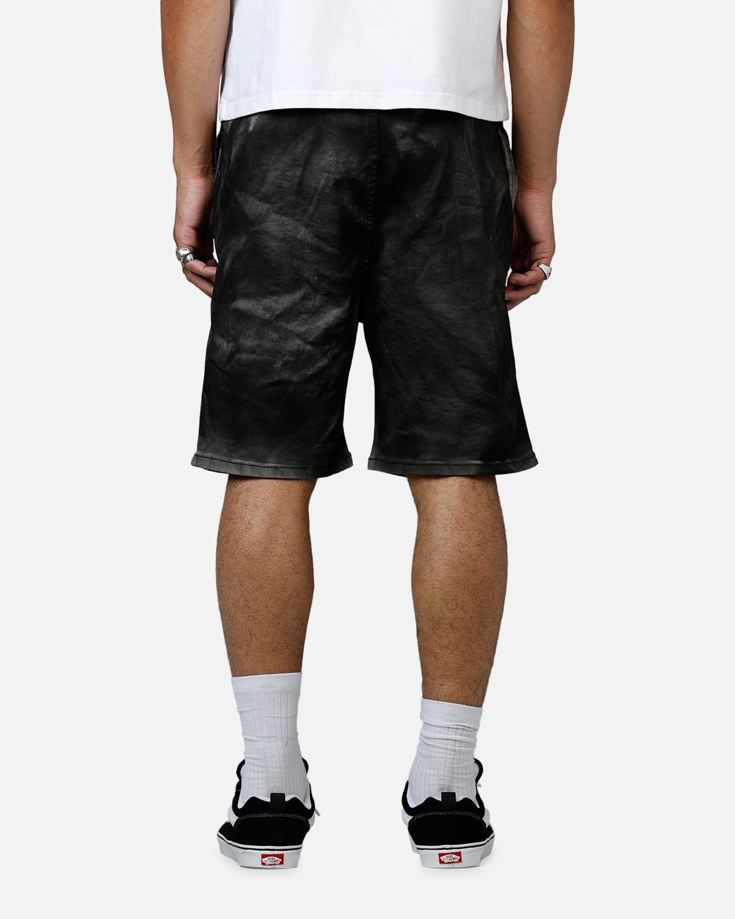 MNML Stone Charred Shorts Charcoal Grey