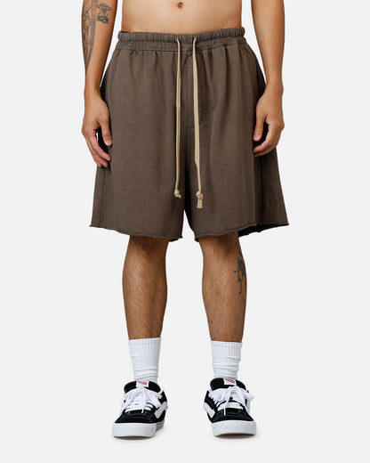 MNML Oversized Cargo Sweat Shorts Muddy Grey