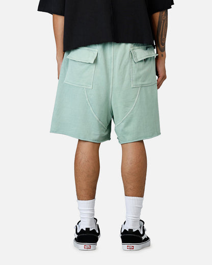 MNML Oversized Cargo Sweat Shorts Seafoam