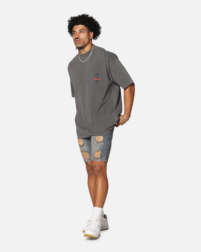 Saint Morta Dynasty Thrash V2 Denim Shorts Dirty Denim