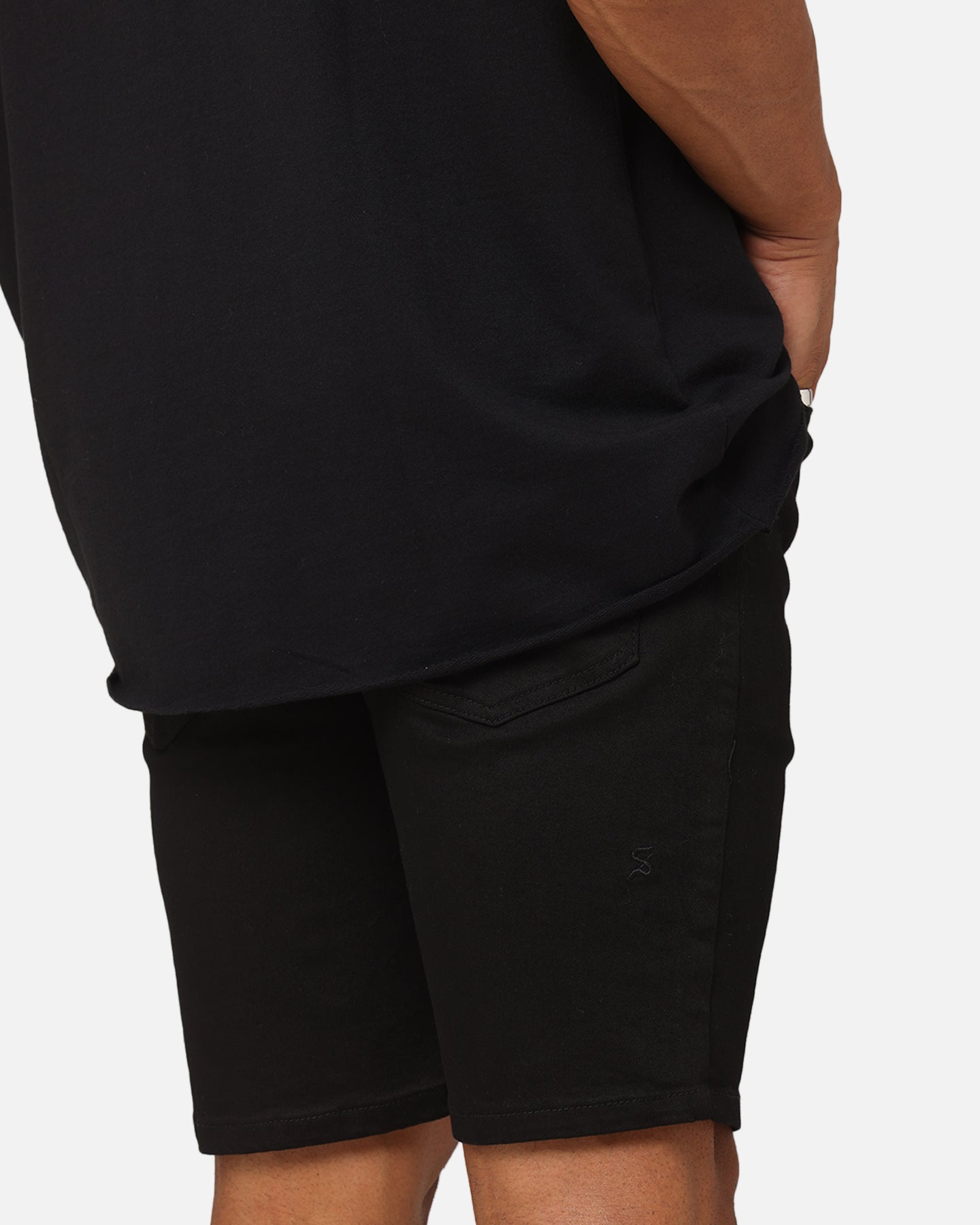 Saint Morta Dynasty Denim Shorts Black