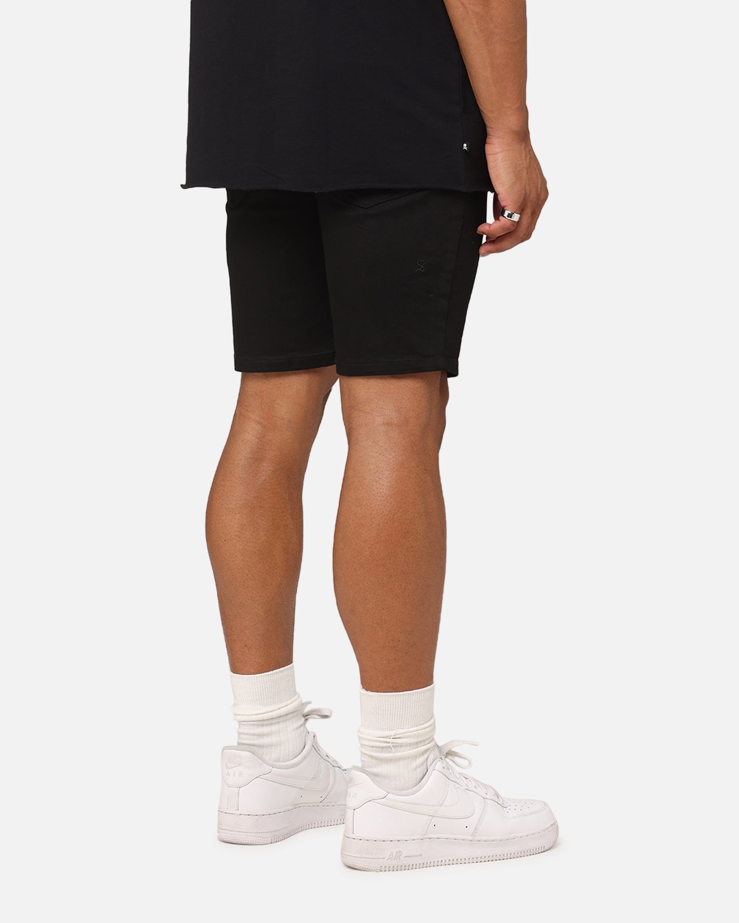 Saint Morta Dynasty Denim Shorts Black