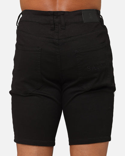 Saint Morta Dynasty Denim Shorts Black