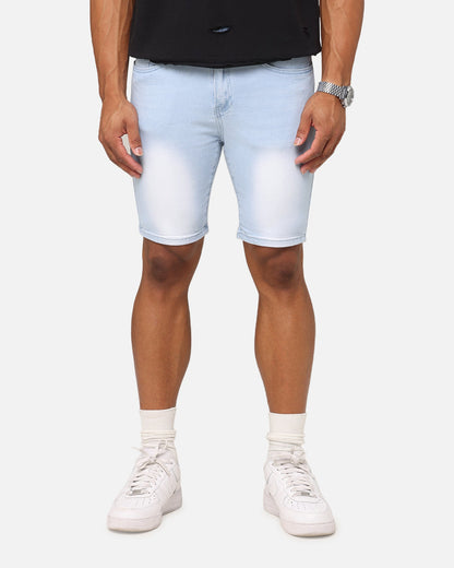 Saint Morta Dynasty Denim Shorts Pale Blue
