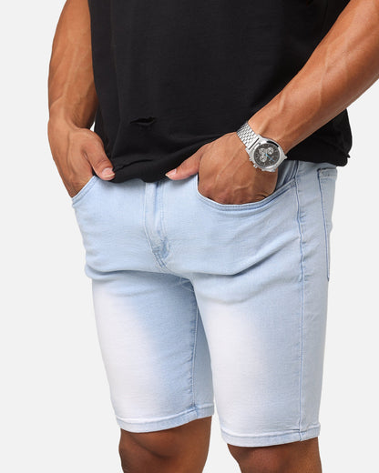 Saint Morta Dynasty Denim Shorts Pale Blue