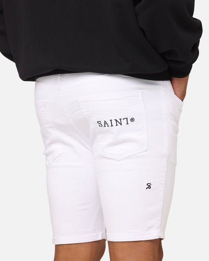 Saint Morta Dynasty Denim Shorts White