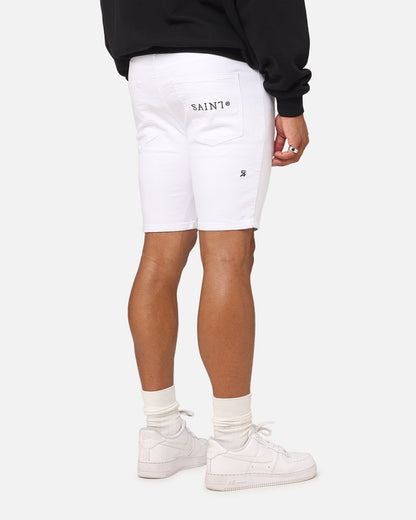 Saint Morta Dynasty Denim Shorts White
