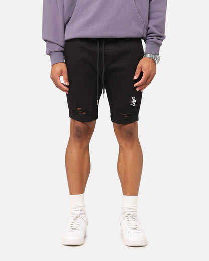 Saint Morta Annex V2 Denim Shorts Black