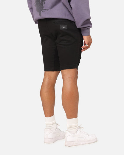 Saint Morta Annex V2 Denim Shorts Black