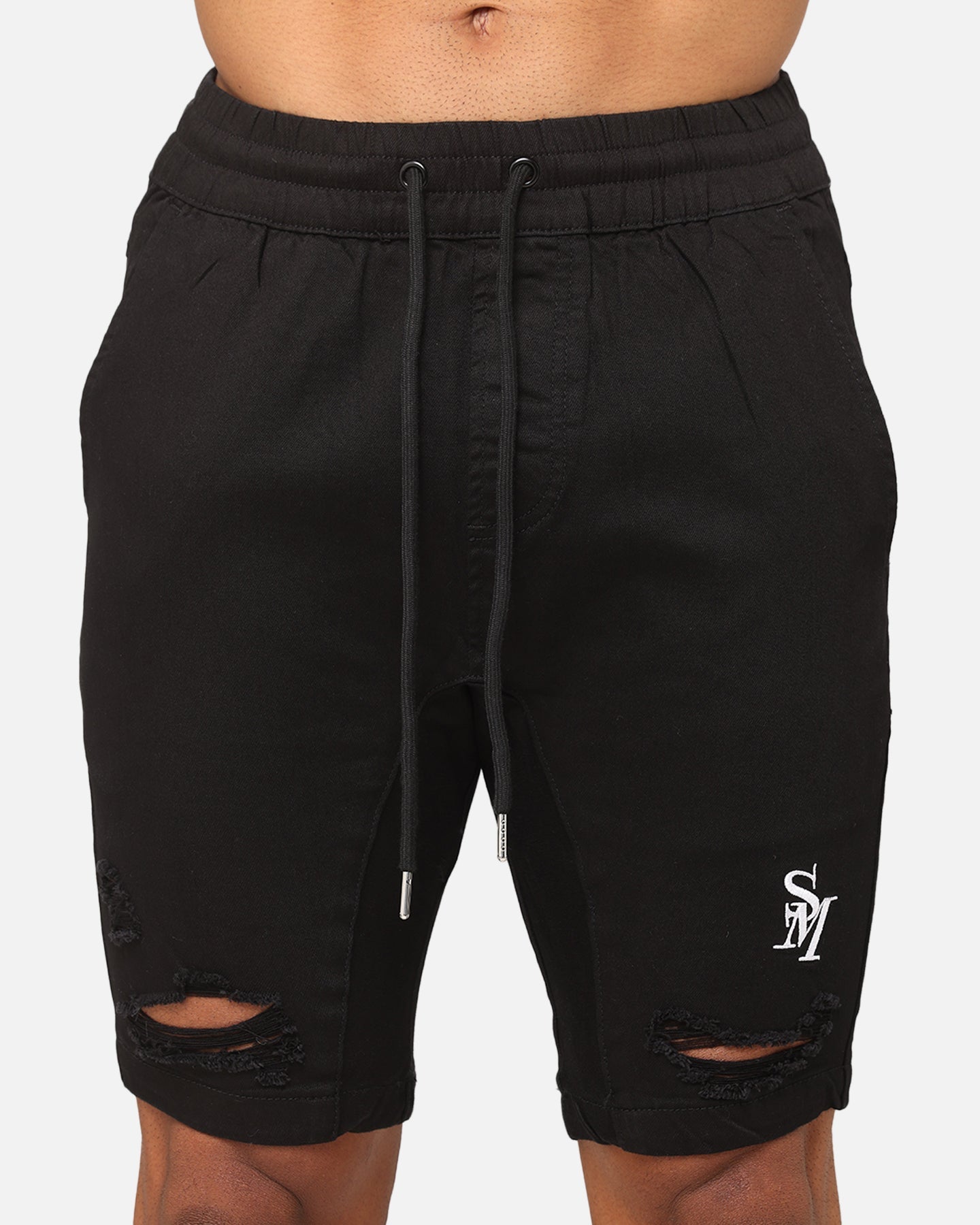Saint Morta Annex V2 Denim Shorts Black