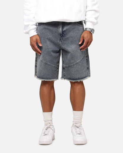 Saint Morta Armoury Baggy Denim Shorts Dirty Denim
