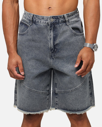 Saint Morta Armoury Baggy Denim Shorts Dirty Denim