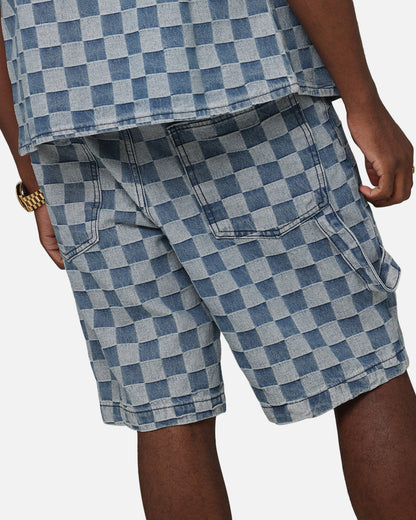 XXIII Checker Board Jort Blue