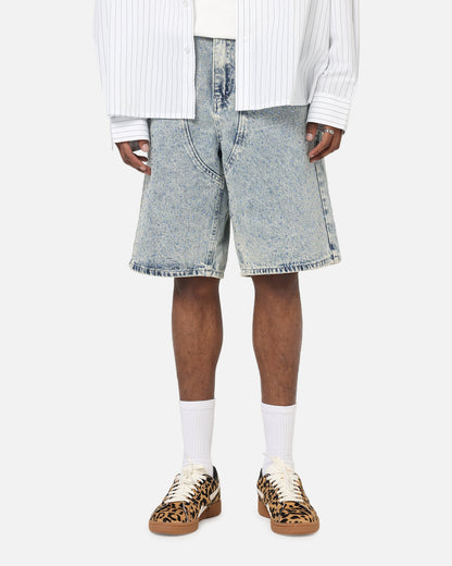 XXIII Diamond Buckle Back Jorts Blue Stonewash