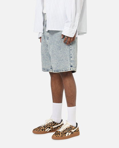 XXIII Diamond Buckle Back Jorts Blue Stonewash