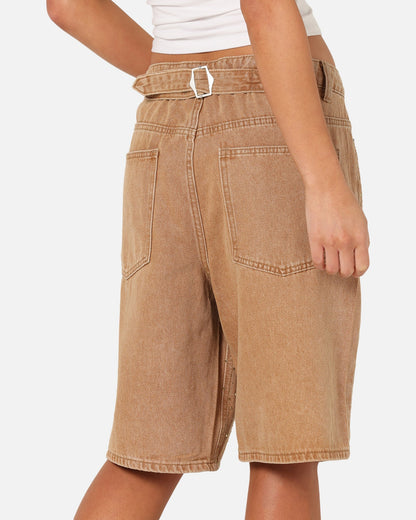 XXIII Diamond Buckle Back Jorts Vintage Sand