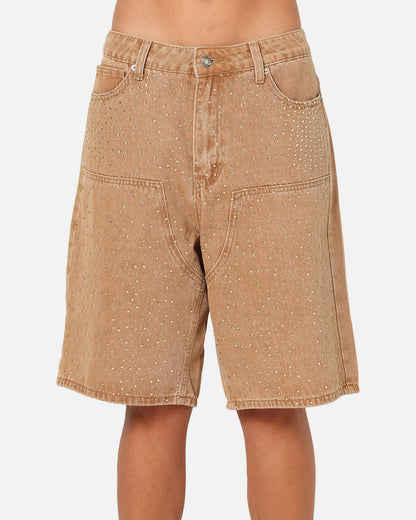 XXIII Diamond Buckle Back Jorts Vintage Sand