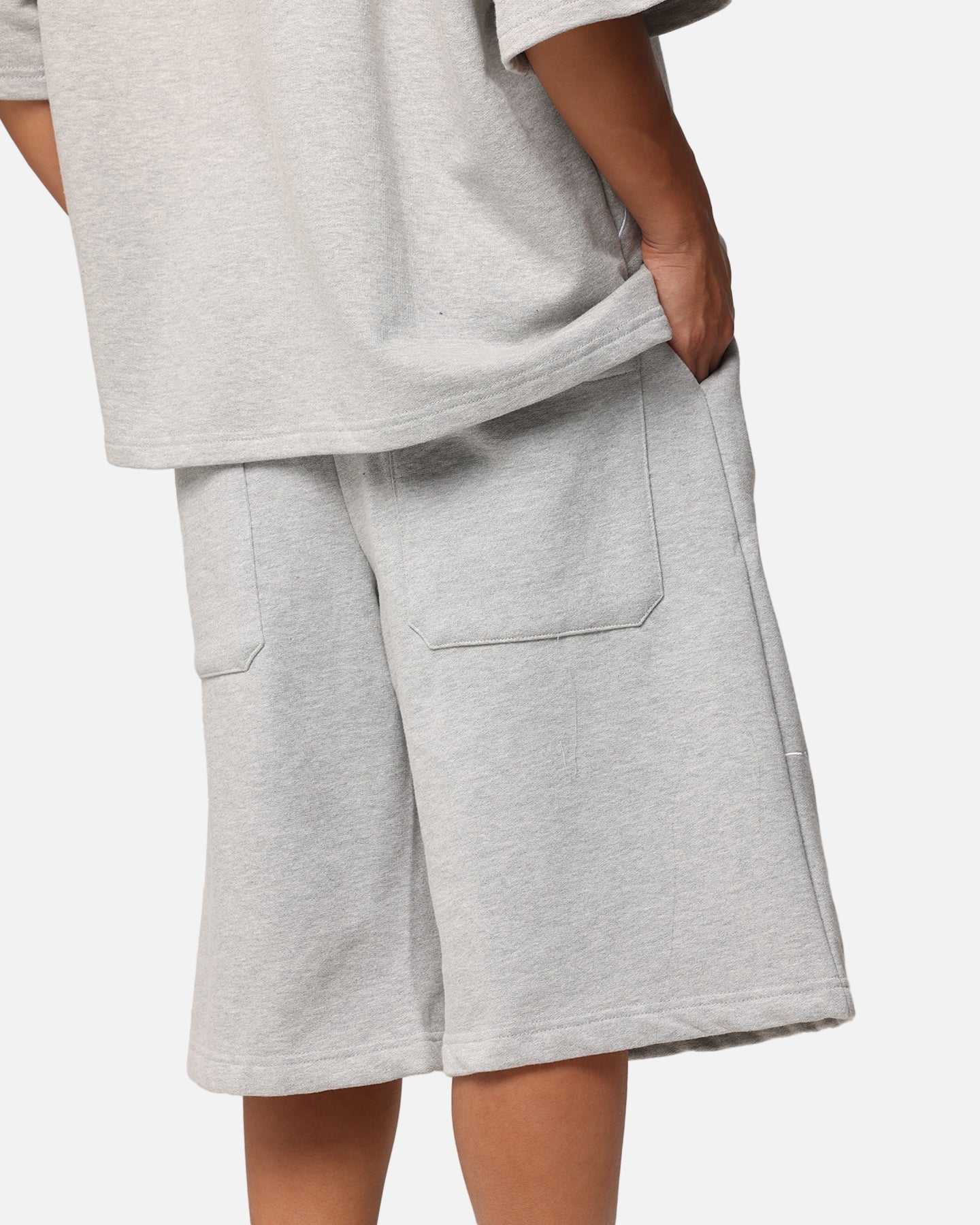 Loiter Dark Performance Fleece Shorts Grey