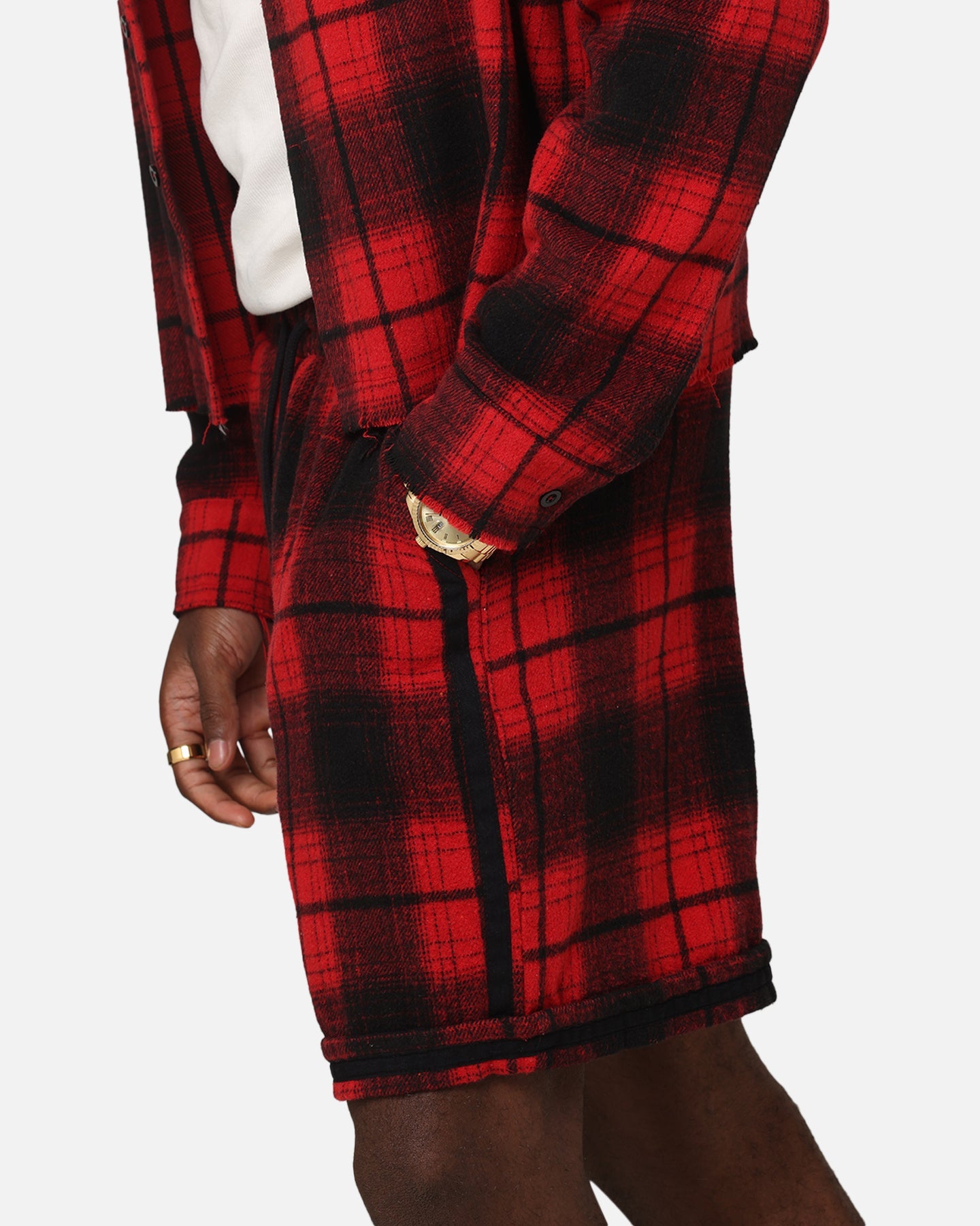 XXIII Plaid Ball Shorts Red