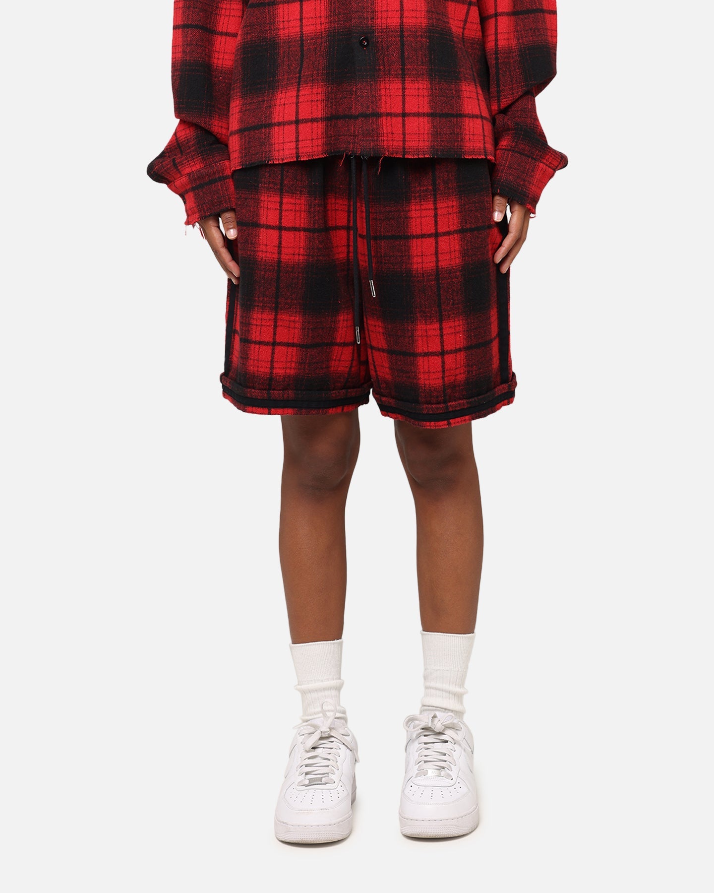 XXIII Plaid Ball Shorts Red