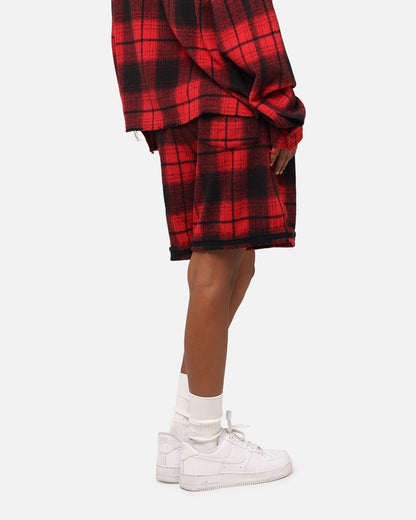 XXIII Plaid Ball Shorts Red