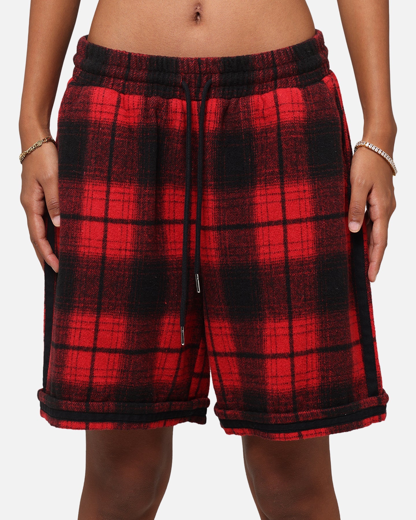 XXIII Plaid Ball Shorts Red