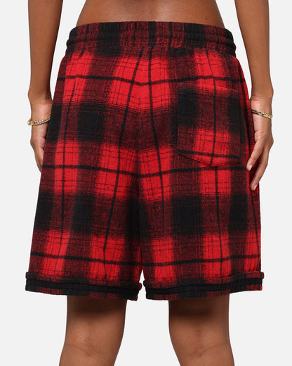 XXIII Plaid Ball Shorts Red