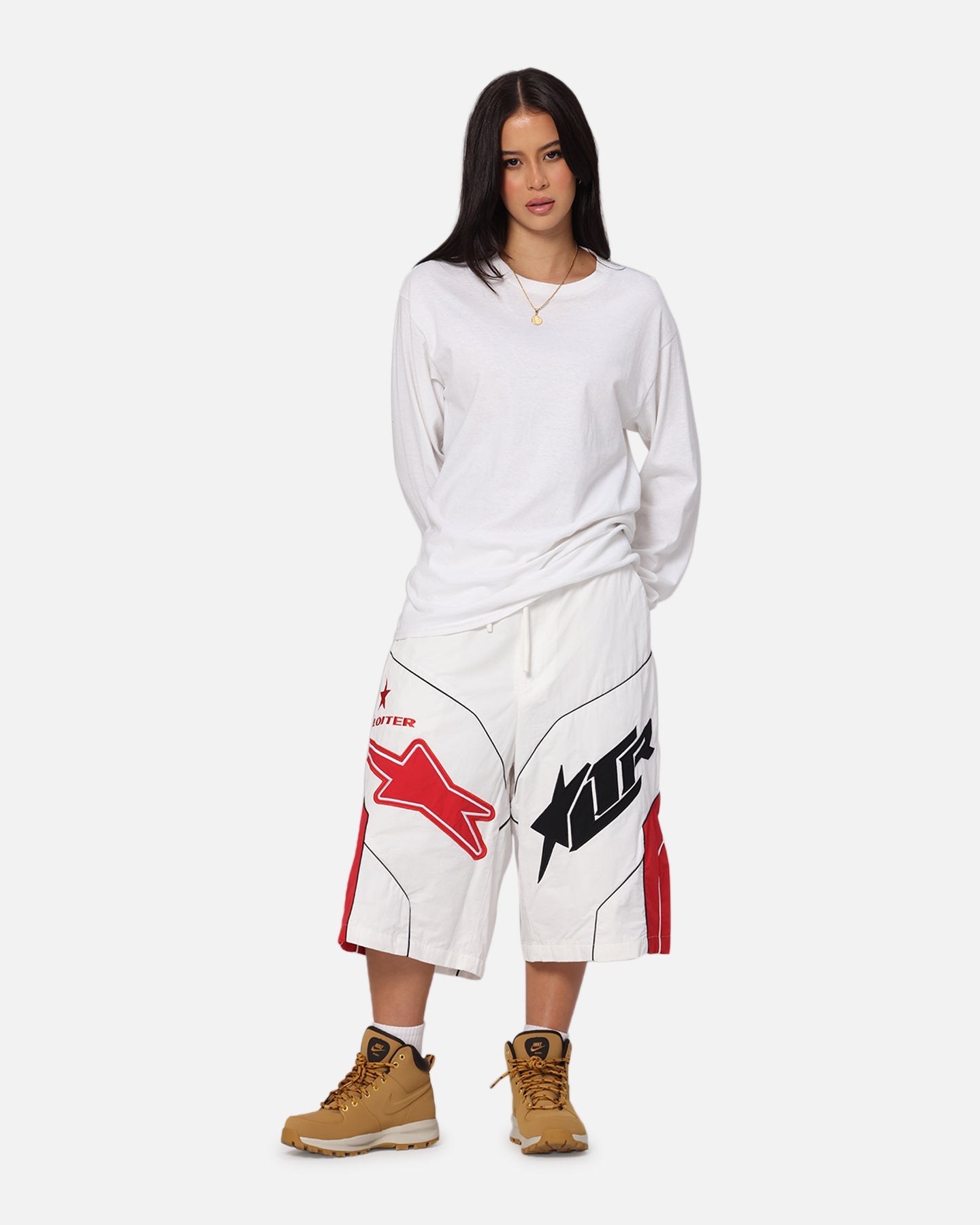 Loiter Motocross Shorts White