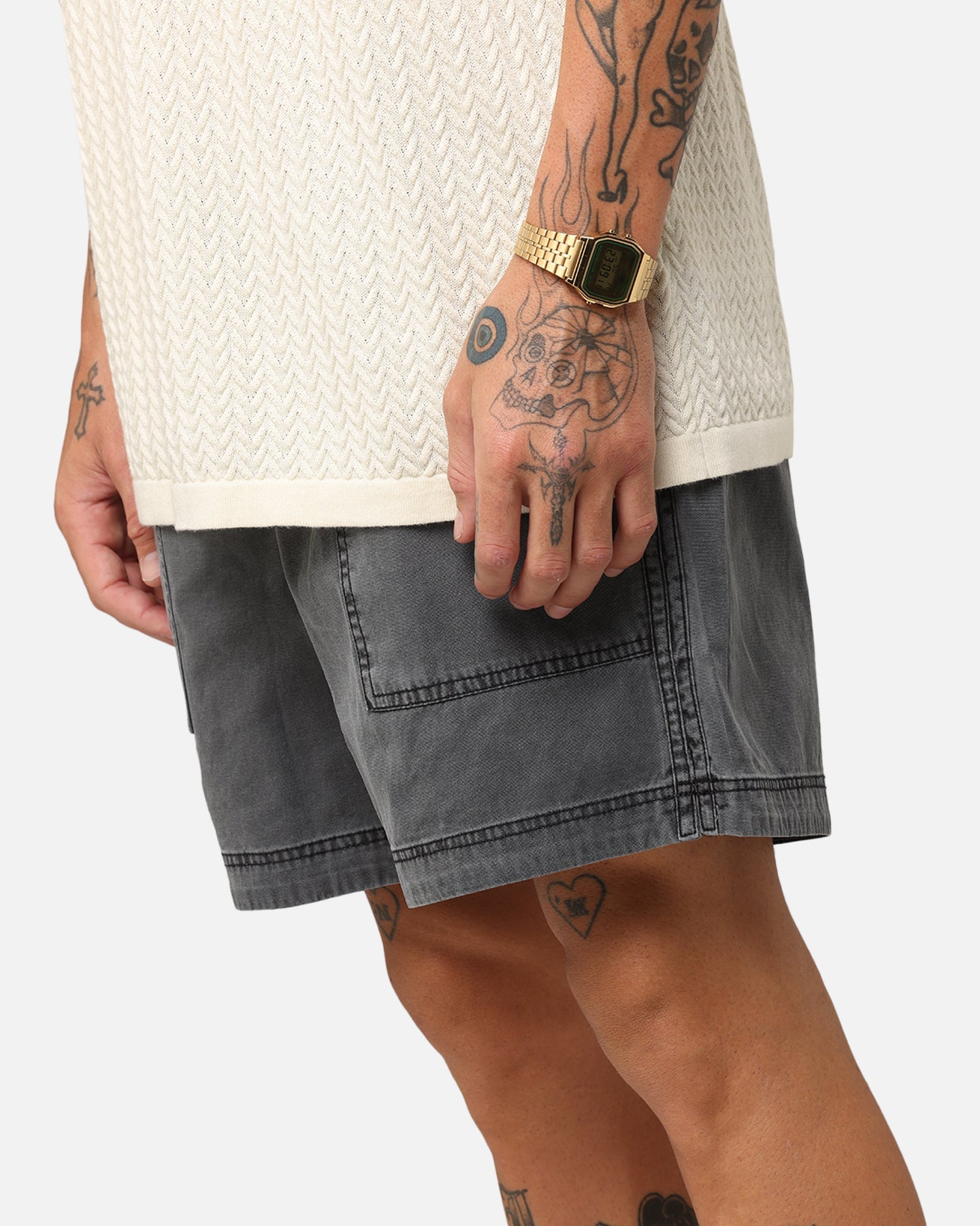 XXIII Court Shorts Washed Black