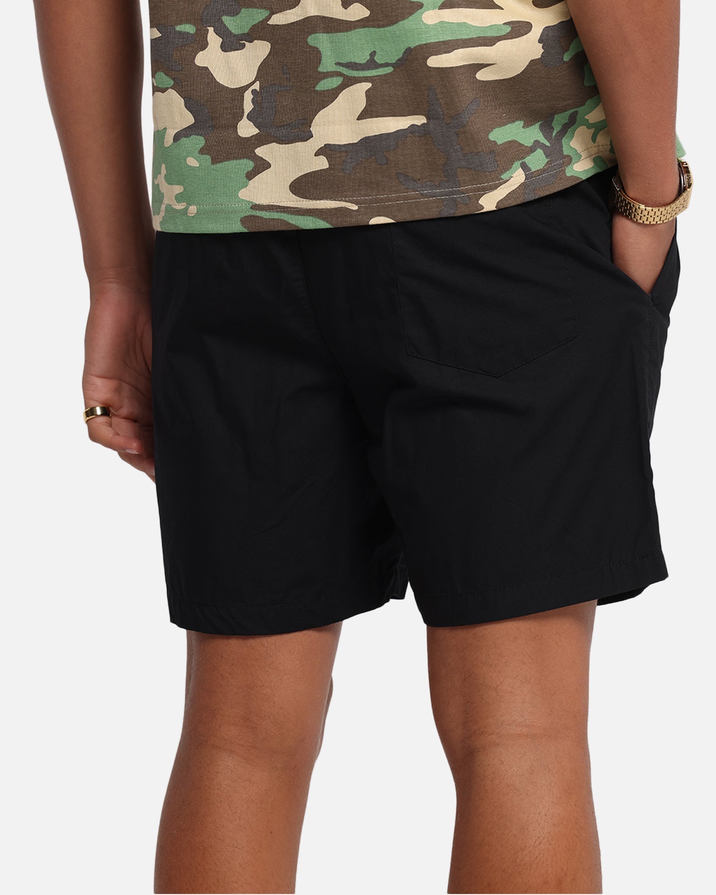 Carre Tagline Beach Shorts Black