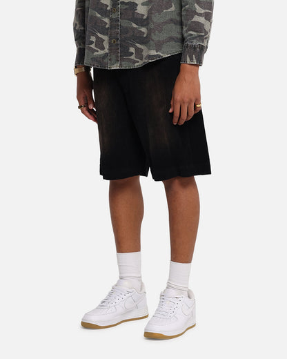 XXIII Corduroy Wash Jorts Black
