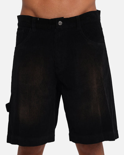 XXIII Corduroy Wash Jorts Black