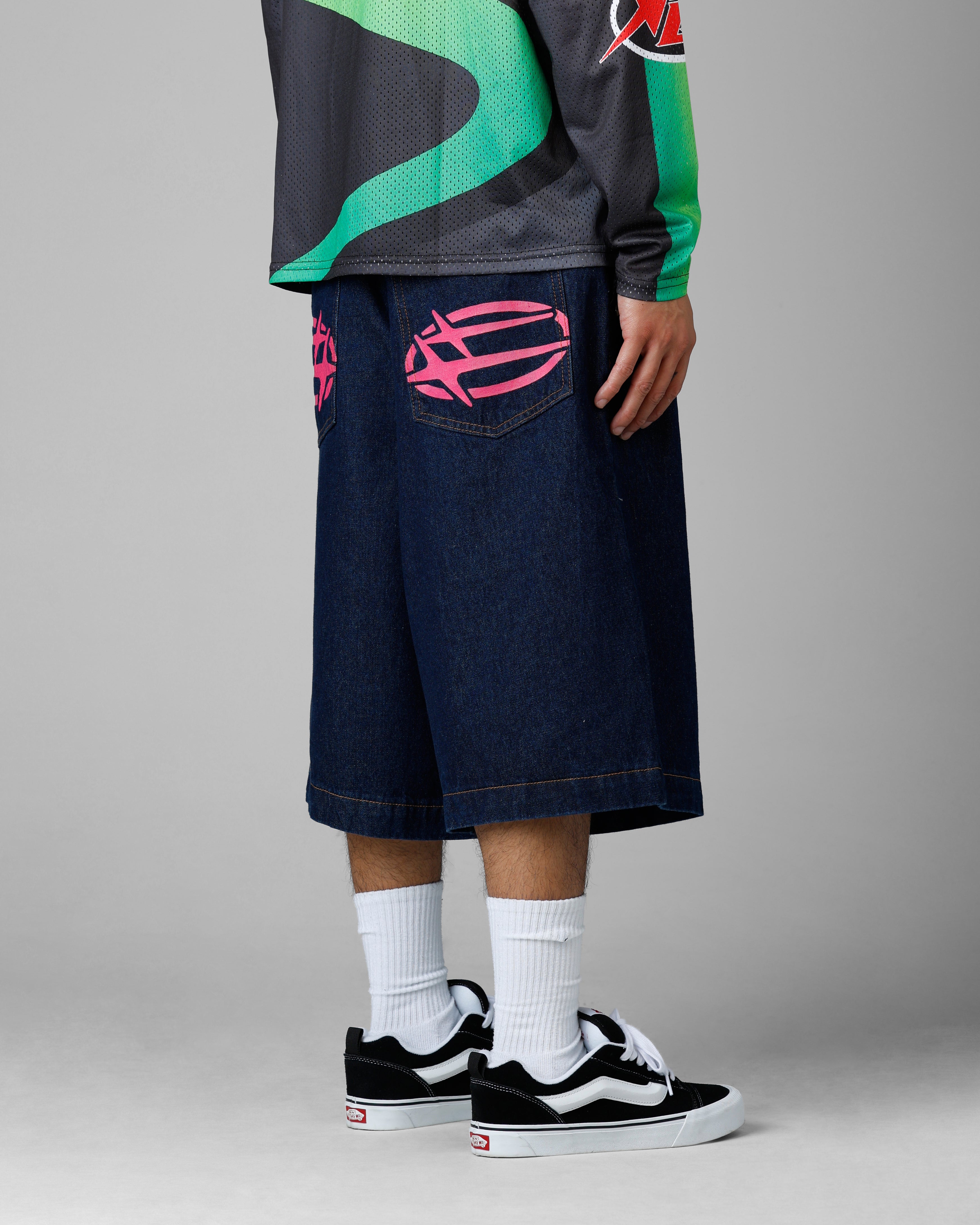 Loiter 3 Quarter Shorts Dark Indigo