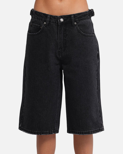 XXIII Women's Low Rider Jorts Washed Black