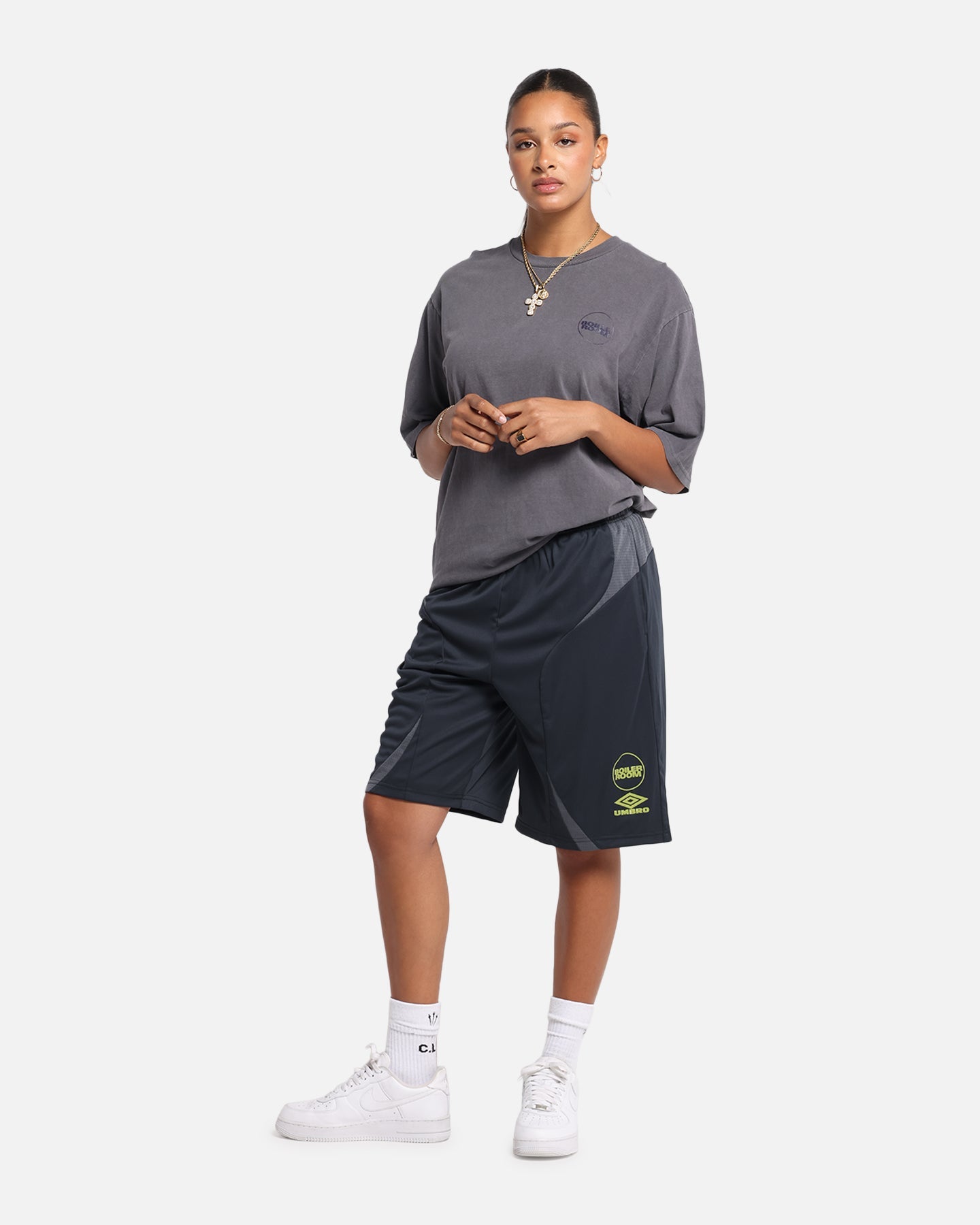 Boiler Room X Umbro Football Shorts Black