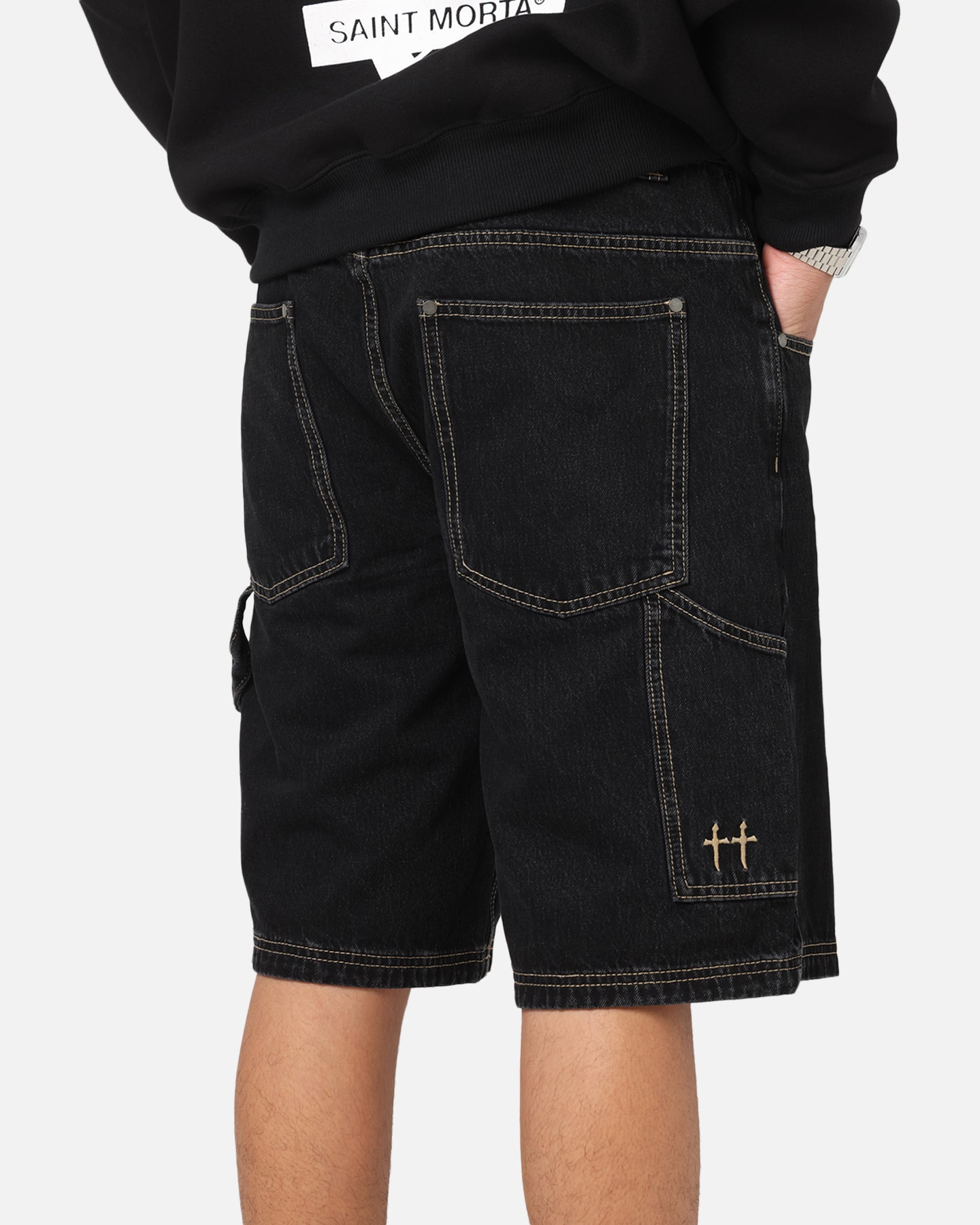 Saint Morta Amplus Recon Carpenter Jort Shorts Vintage Black