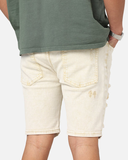 Saint Morta Dynasty V2 Denim Shorts Dirty Blonde