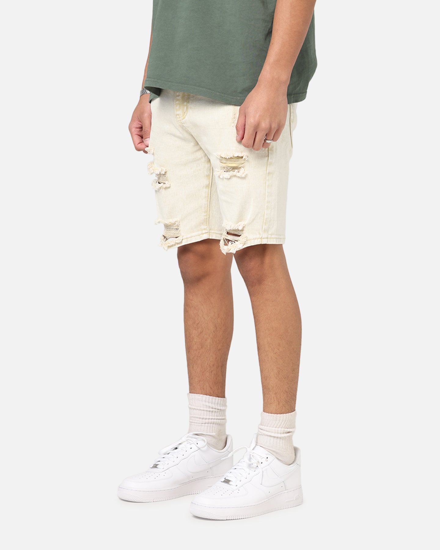 Saint Morta Dynasty V2 Denim Shorts Dirty Blonde