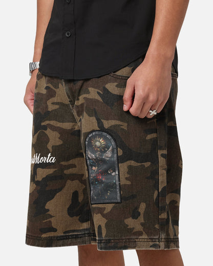 Saint Morta Kingdomcome Baggy Shorts Woodland Camo